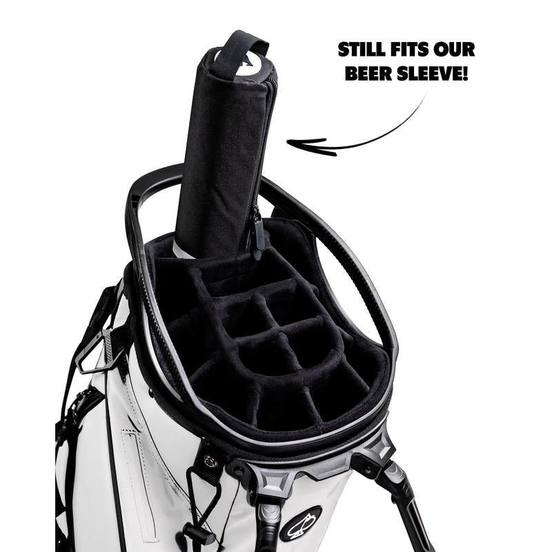 Pins and Aces Golf Bag Beverage Sleeve - Black