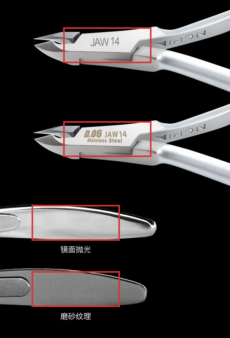 D06 Yi scissors single fork nail salon special tools nail clippers manicure knife pliers NGHIA Vietnam dead skin scissors genuine goods