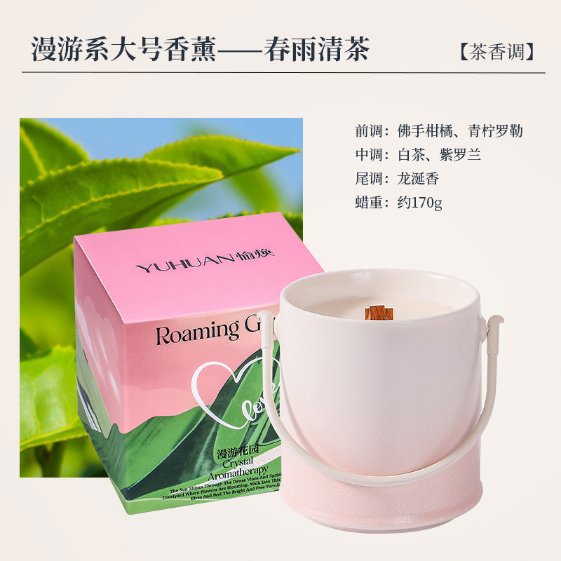 Creative Aromatherapy Candle Set Gift Box Q Version Essential Oil Candle Cross-Border Fragrance Indoor Decoration New Year Holiday Gift