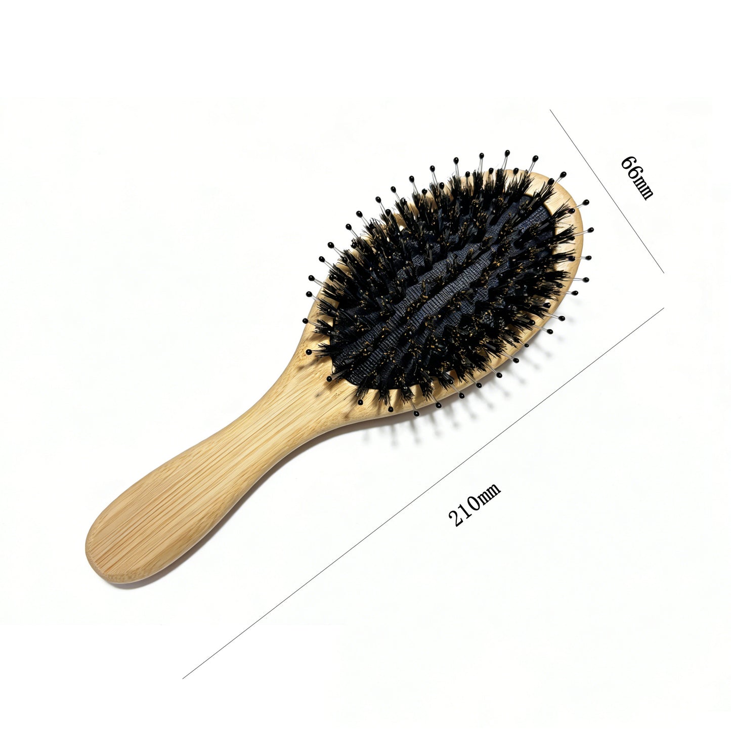 Natural Boar Bristle Air Cushion Comb Bamboo Bristle Comb Wooden Air Bag Comb Temu Popular Cross-Border Export Massage Comb