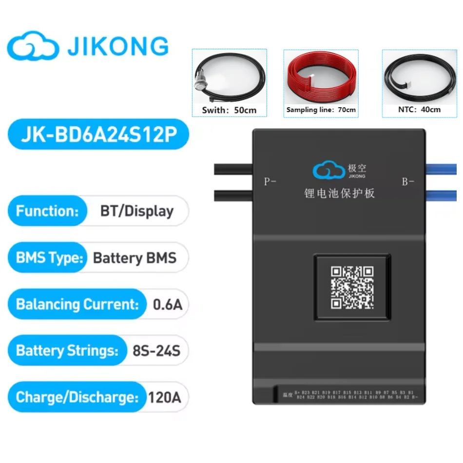 JK BMS 60A 100A 150A 200A 300A Active Balance Bms 4S 8S 16S 20S 24S JIKONG Smart Bms 12V 24V 48V 72V Lifepo4 Li-Ion Lto Battery