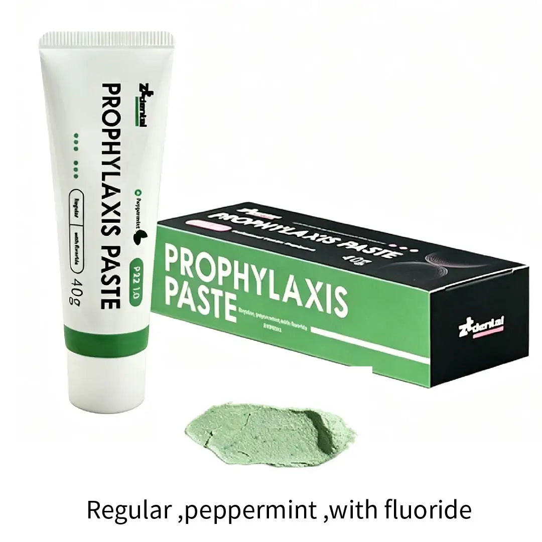 40g/PK Dental Prophy Paste P22 - Fine & Regular Grit Polishing Prophylaxis Paste 3 Flavors (Peppermint, Lemon, Odorless)