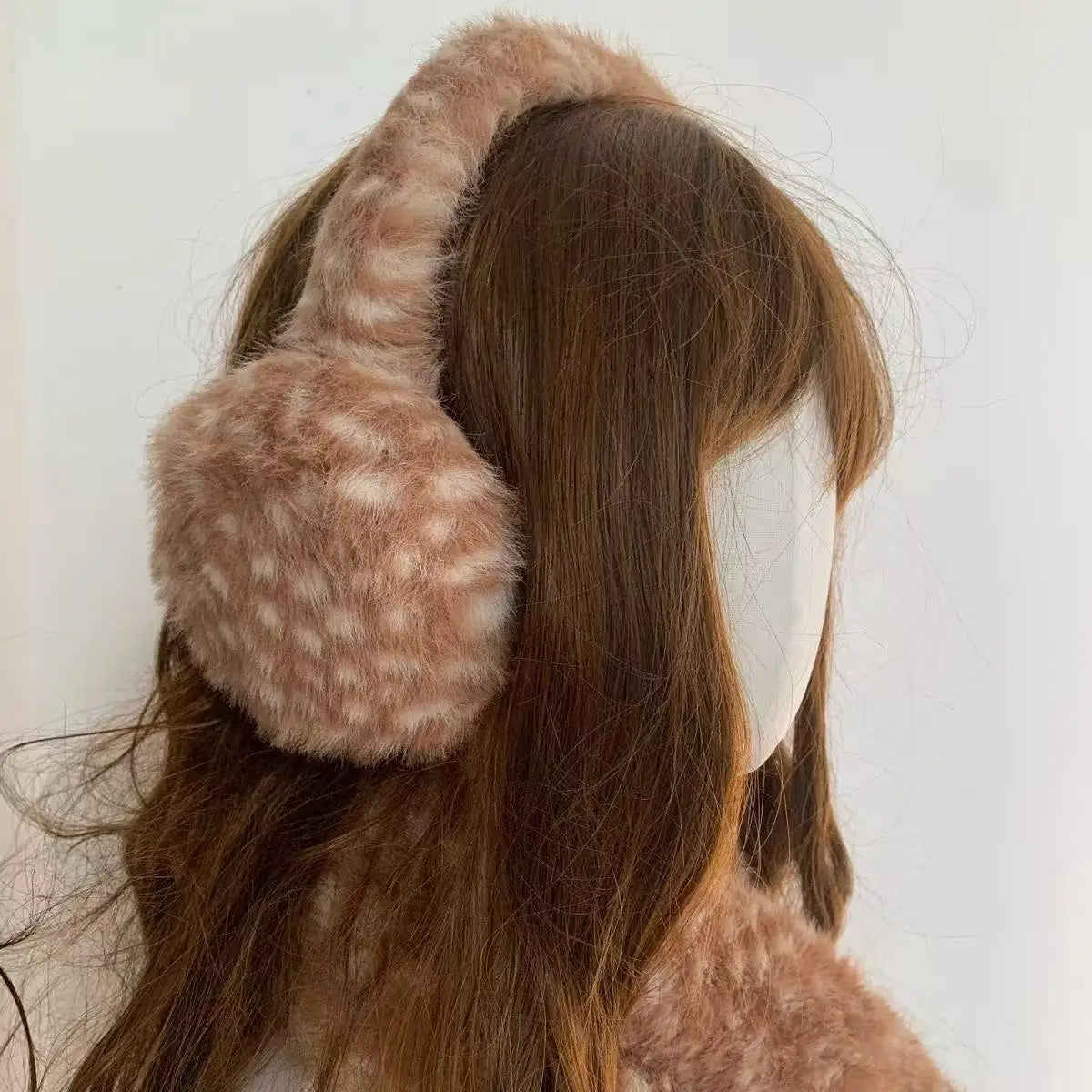 Winter Japanese Cute Elk Scarf Kawaii Deer Series Plush Christmas Accessories Padded Outdoor Warm Cosplay Deer Earmuffs