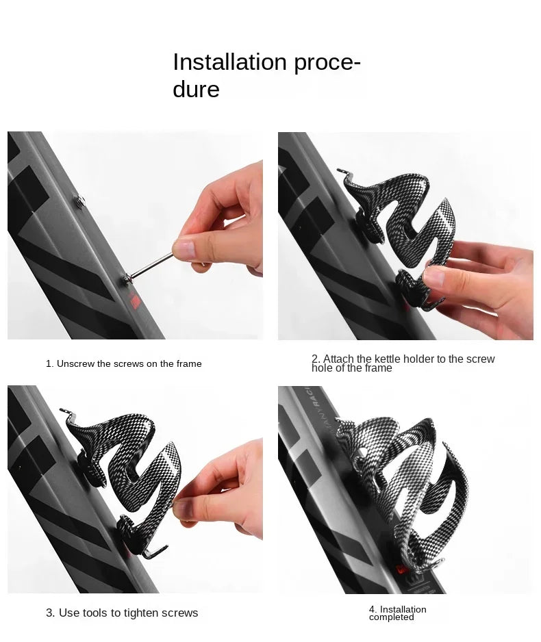 1PC Mattock Full Carbon Fiber Water Bottle Cage Ultra Lightweight Bike Mount for Road MTB Durable Cycling Accessory