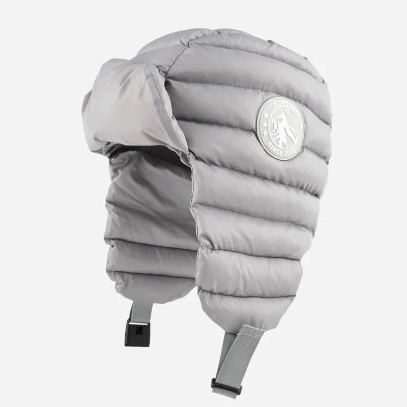 Winter Warm Down Hats for Men Women Outdoor Ski Cold Cycling Ear Protection Straps Pullover Caps