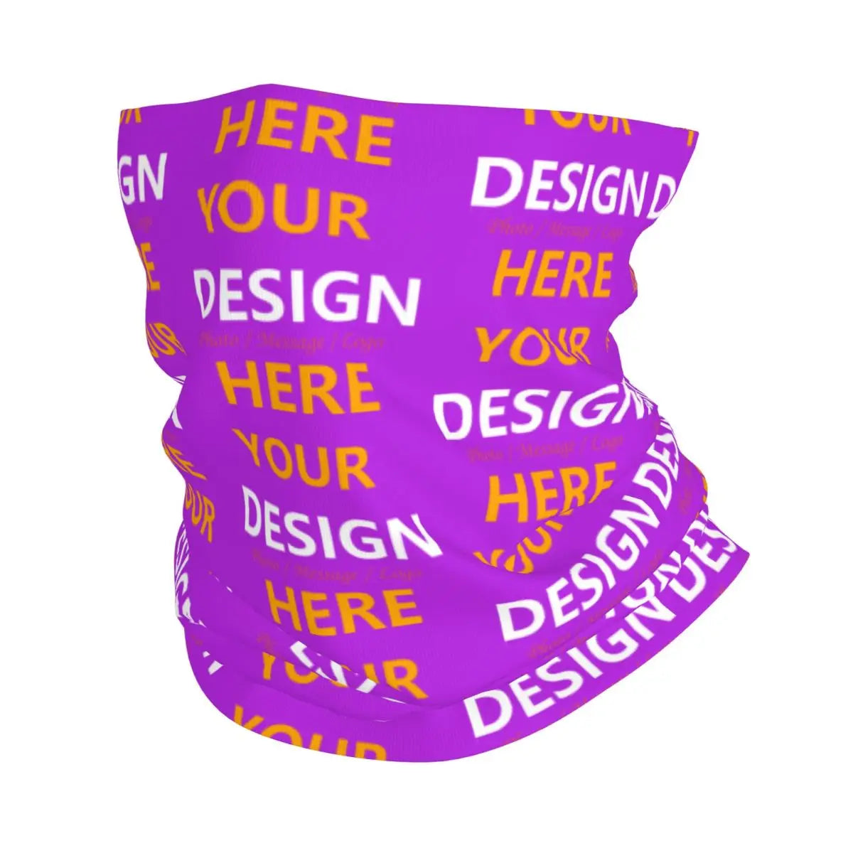 Custom Your Design Here Winter Headband Neck Warmer Ski Hunting Tube Scarf Personalized Customized Logo Face Bandana Gaiter