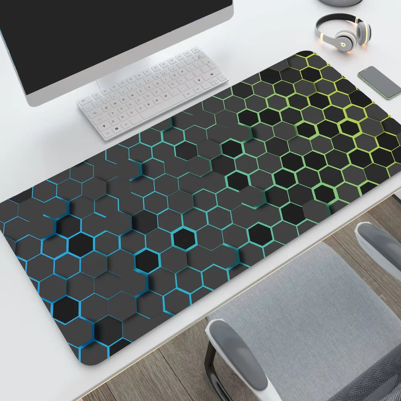 New XXL Hexagon Mousepad Computer MousePads Keyboard Pad Mouse Mat Esport Gamer Office Carpet Table Mat Desktop Rubber Mouse Pad