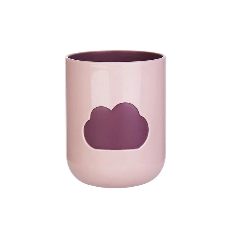 Cloud Pattern Toothbrush Cup Big Mouth Couples Cups Plastic Wash Tooth Mug Bathroom Supplies Household Daily Tools