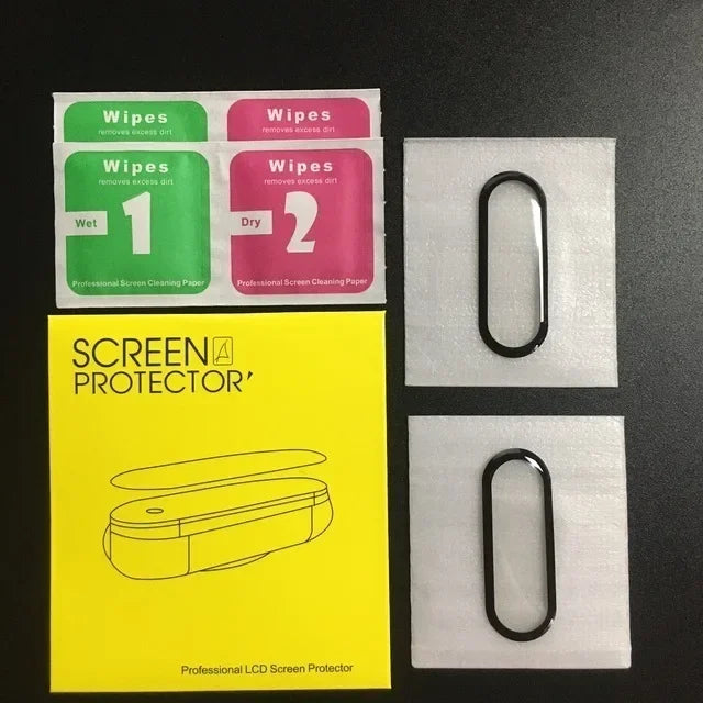 10D Film Glass for Xiaomi Mi Band 9 8 7 6 Screen Protector Miband 6 5 Smart Watchband Full Protective Cover Case Strap Bracelet