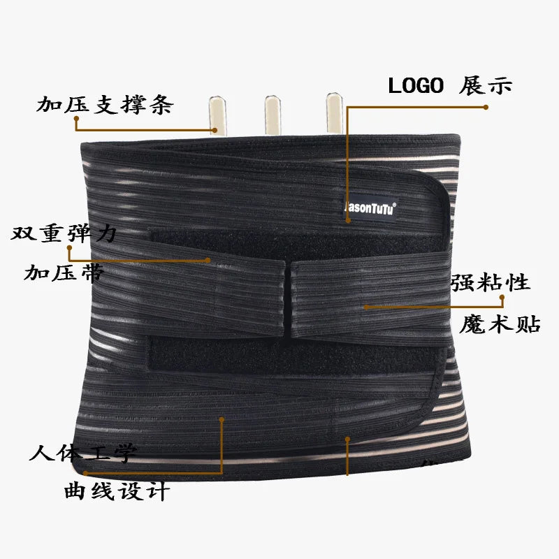 JINGBA SUPPORT Waist Trainer Body Shaper Abdominale Sports Lumbar Joint Protector Sports Fitness Sweat Belt Faja Hombre