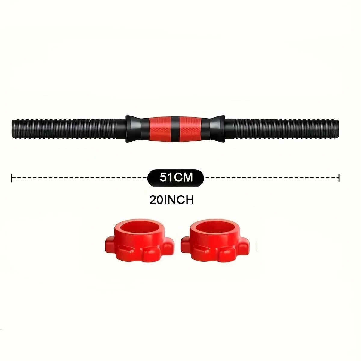 Dumbbell Rod Connectors Set,Universal Dumbbell Handle Fix, Excludes Weight Plates - Ideal for Gym Enthusiasts & Weightlifters