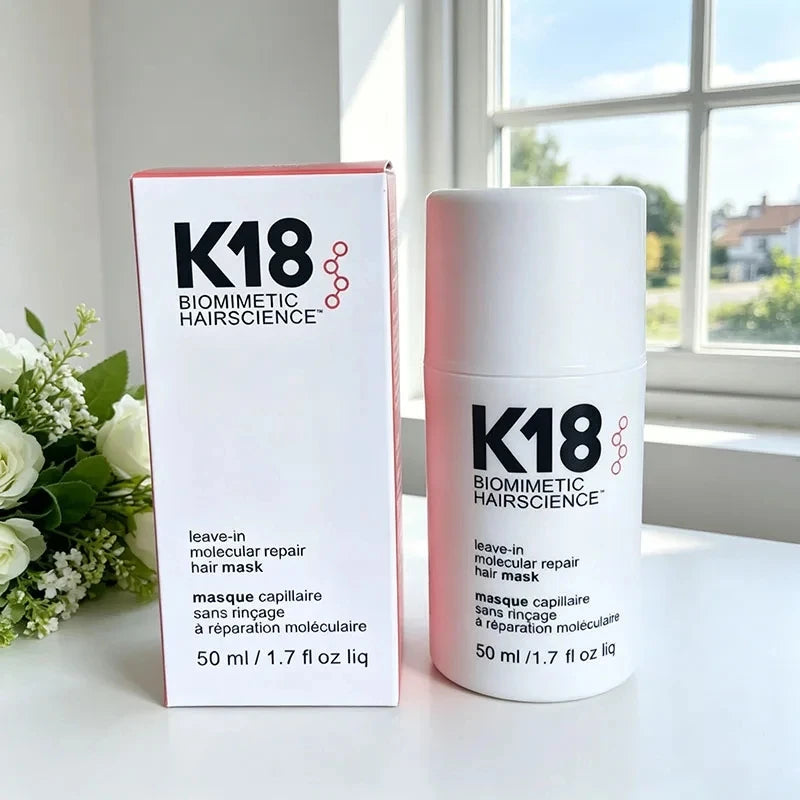 NEW K18 50ML Leave-In Molecular Repair Hair Mask Deep Conditioning Keratin Treatment Soften Hair Healthy Smoothing Hair Care