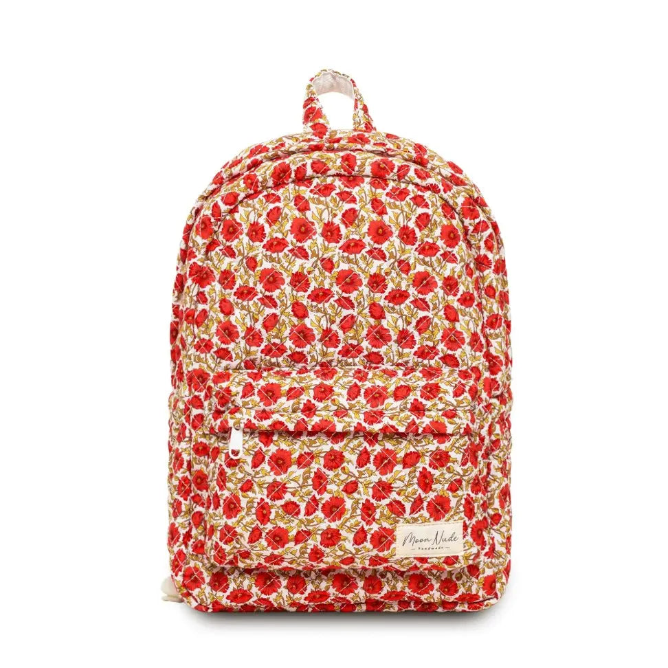 Moon Nude Peony Backpacks - Multiple Design Options - Convenient Exterior Pocket