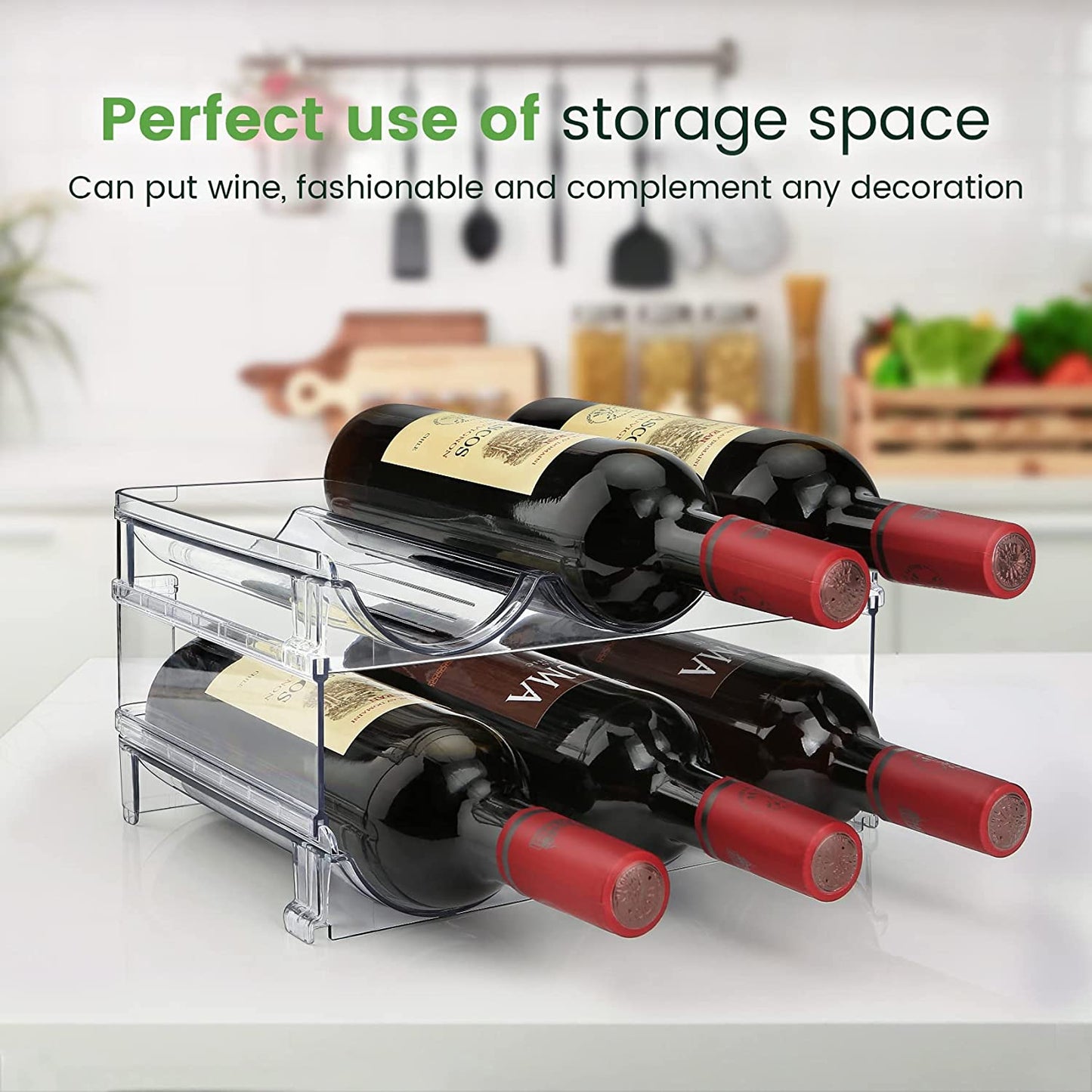Say goodbye to clutter! 🌟 Check out our 2-pack Stackable Water Bottle Organizer for your cabinet! Perfect for keeping your hydration essentials neat and tidy! 💧🥤 #HomeOrganization #WaterBottleStorage