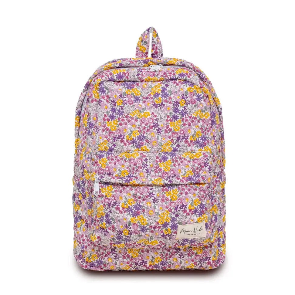 Moon Nude Peony Backpacks - Multiple Design Options - Convenient Exterior Pocket