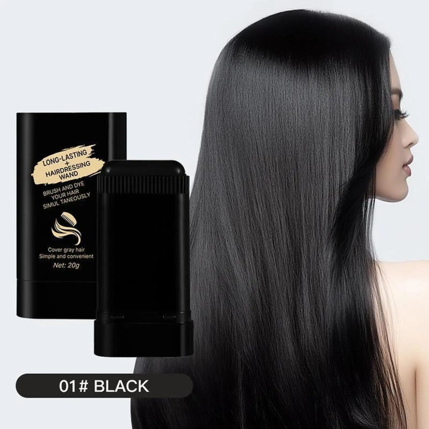 Hair Dye Comb,Disposable Hair Dye Penwaterproof Sweatproof,Easy to Color Portable Fastreplenishment Color Does Not Fall Out Stick Lid Storage.