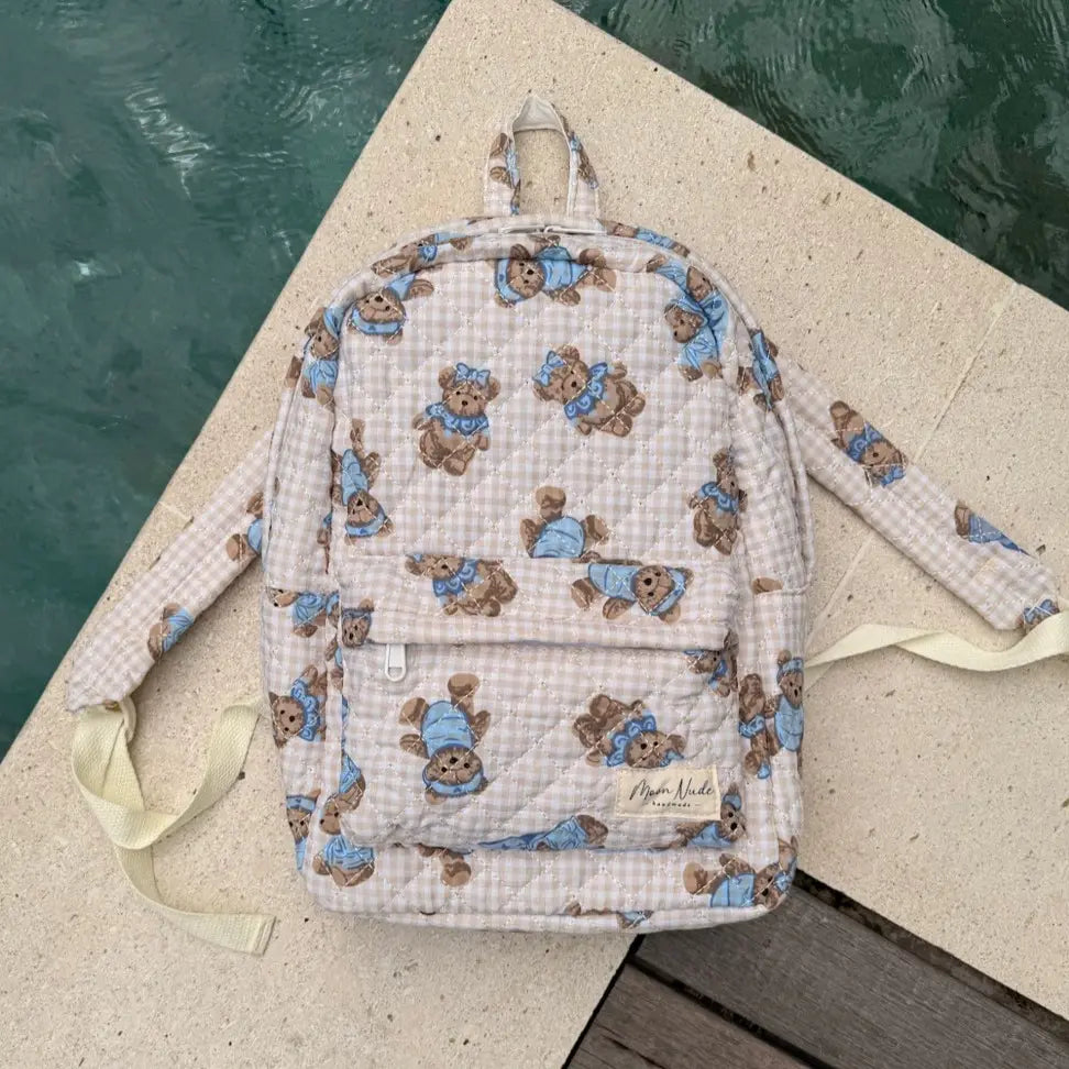 Moon Nude Peony Backpacks - Multiple Design Options - Convenient Exterior Pocket