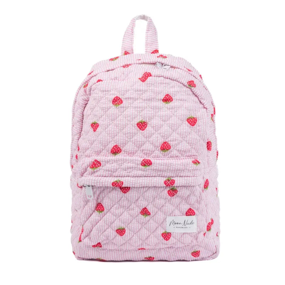 Moon Nude Peony Backpacks - Multiple Design Options - Convenient Exterior Pocket