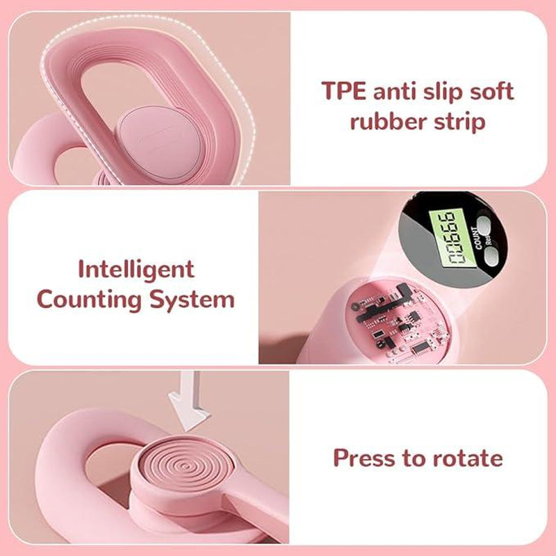 [2025 Mother'S Day Gifts]Thigh Master,Arm Toning,Afforable Equipment for Home Gym Workout,Thigh Exerciser for Women Pink Outdoorfun