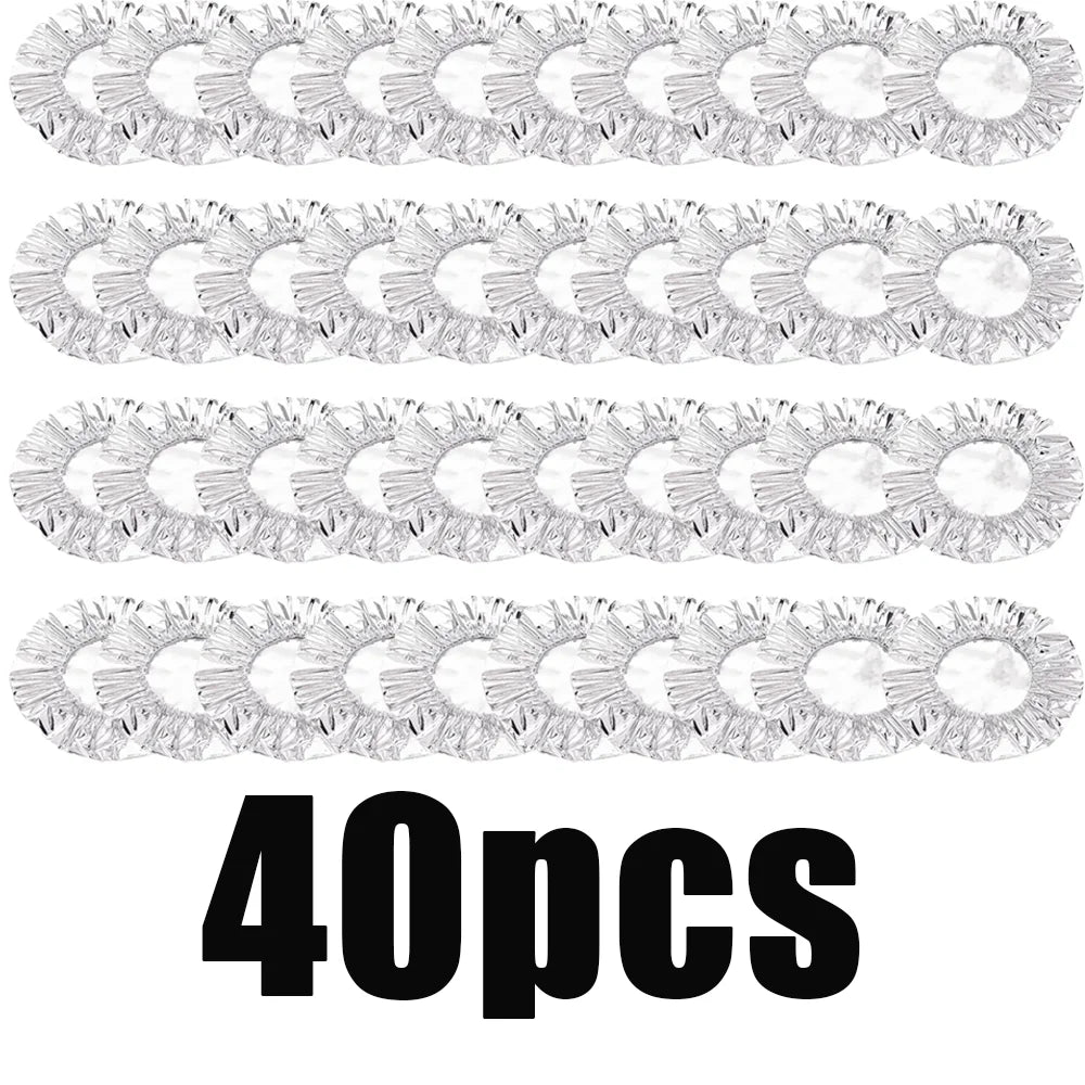 10-60Pcs Reusable Aluminum Foil Bowl Cover Heat Insulation and Heat Preservation Food Grade Oven Takeaway Picnic