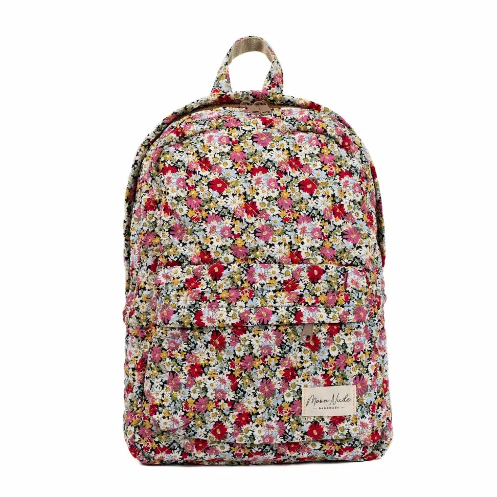 Moon Nude Peony Backpacks - Multiple Design Options - Convenient Exterior Pocket
