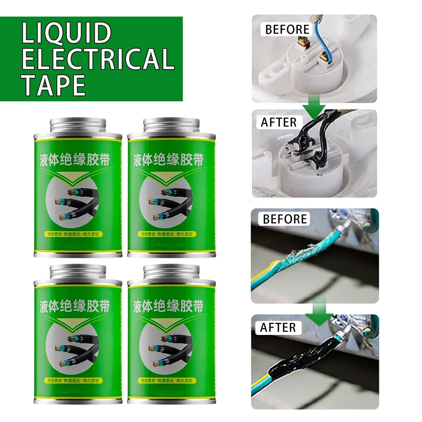 Waterproof Liquid Electrical Tape Insulating Tape Rubber Liquid Insulation Wire Cable Coat Fix Line Glue Sealant