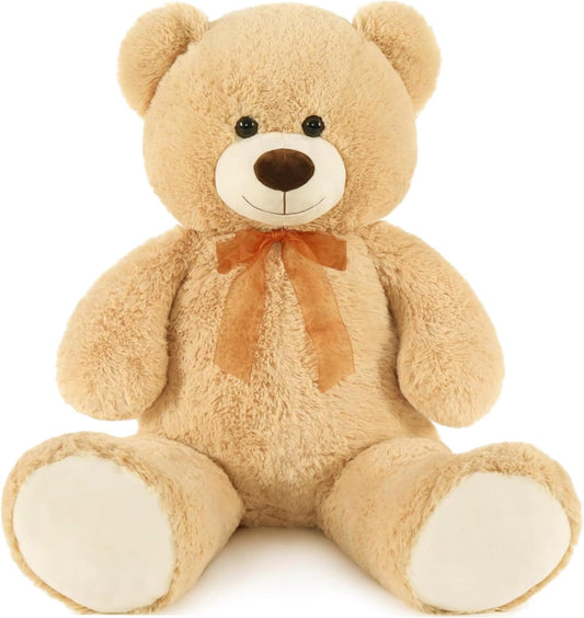 Giant Teddy Bear Stuffed Animal 3Ft,36'' Big Bear for Kid,Large Stuffed Bear for Baby Shower, Teddy Bear for Girlfriend Boyfriend Wife Mom Fiancée Valentine'S Birthday, Tan