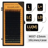 GLAMLASH 2tips 3D W Shape Lashes Extension Premade Volume Fan Eyelashes W Style Shaped Lash Makeup Supplies Natural EyeLash