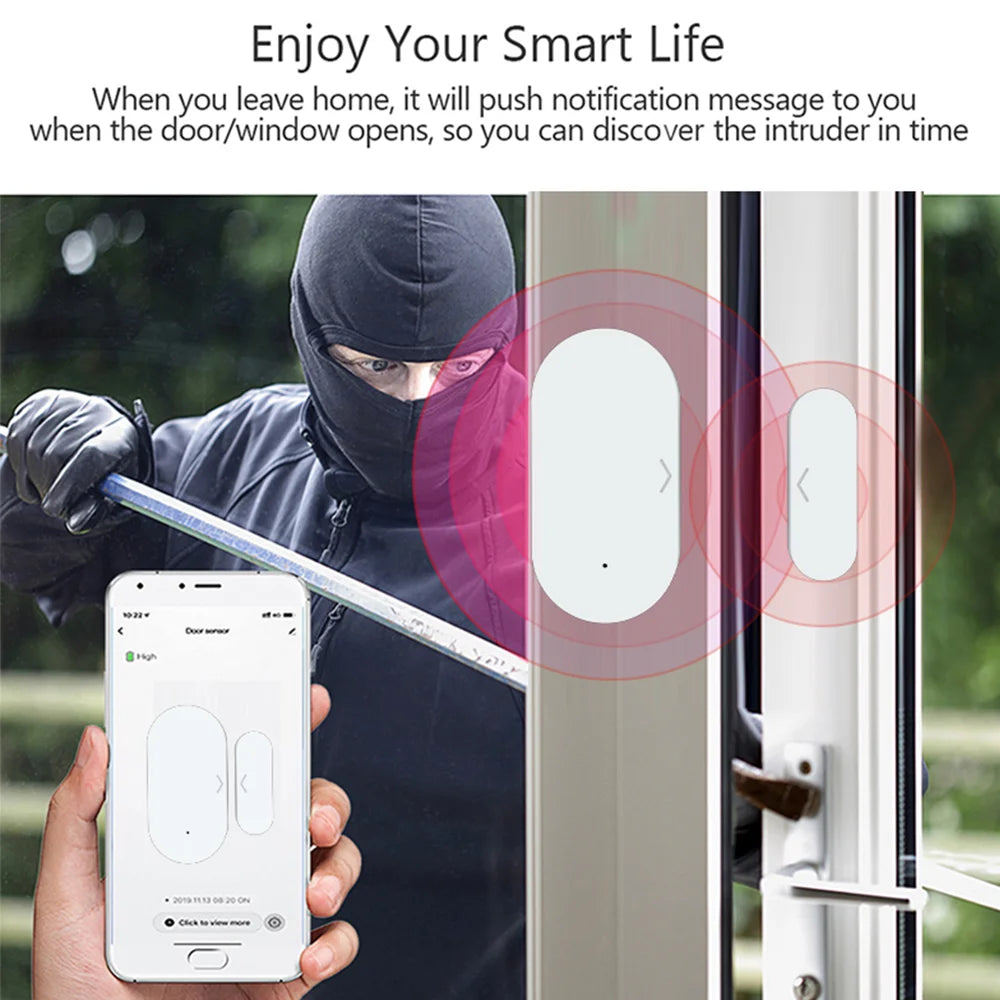 Zigbee 3.0 Door Window Sensor Contact Sensor For Smart Home Requires Zigbee Hub Support Alexa Zigbee2MQTT ZHA Home Assistant