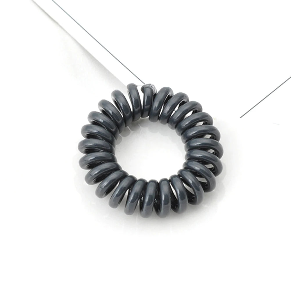 Winter Furry Telephone Wire Hair Tie Large Size Spiral Shape Rubber Elastic Hair Band Women Accessories