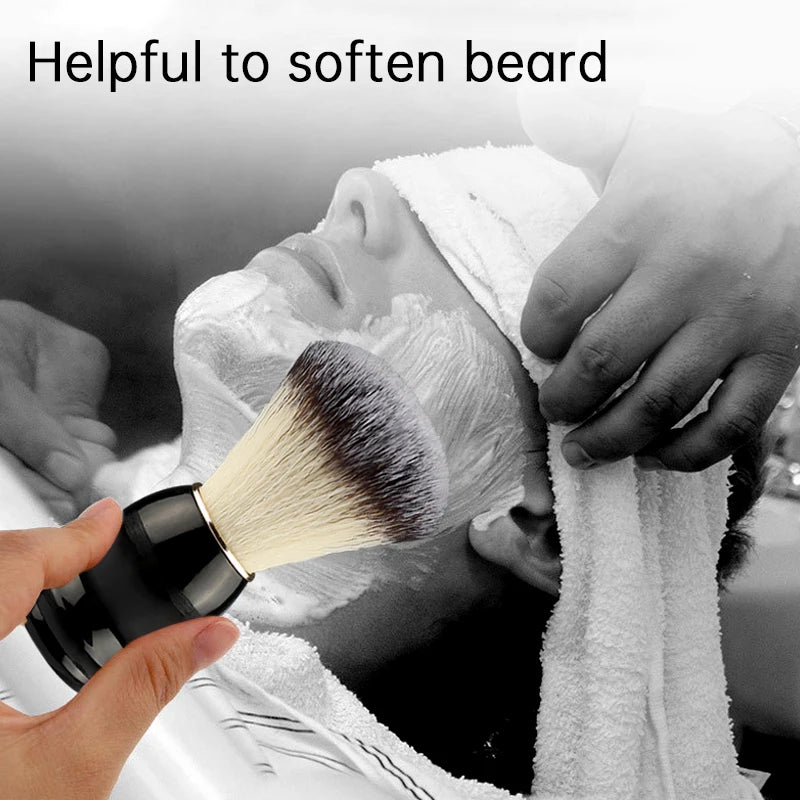 Beard Shaving Brush Makeup Brushes 1pcs Wooden Handle Bristle Hair Salon Barber Soap Foam Shave Men Facial Cleaning Tools