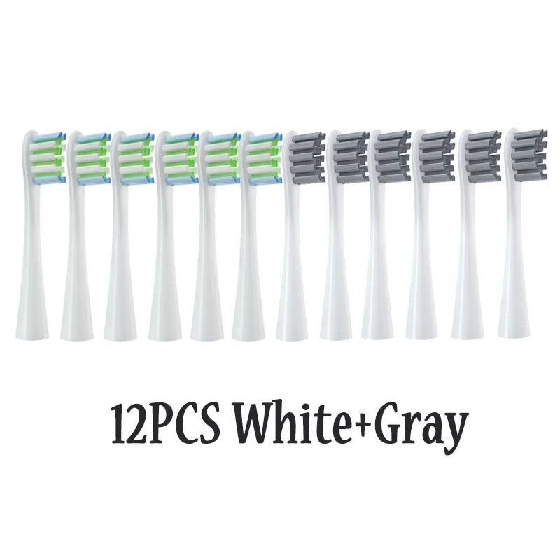 12PCS Replacement Brush Heads for Oclean X/ X PRO/ Z1/ F1/ One/ Air 2 /SE Sonic Electric Toothbrush DuPont Soft Bristle Nozzles