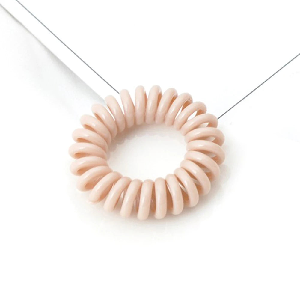 Winter Furry Telephone Wire Hair Tie Large Size Spiral Shape Rubber Elastic Hair Band Women Accessories