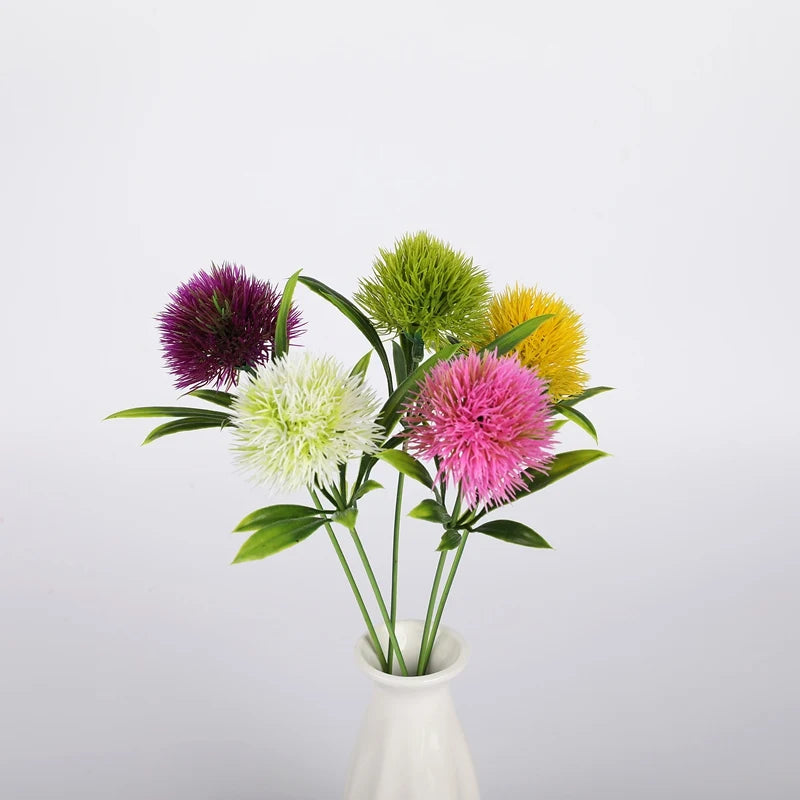 Plastic Artificial Plants Dandelion for Home Vases Garden Party Decoration Accessories Wedding Bride Bouquets DIY Gift Hot Sales