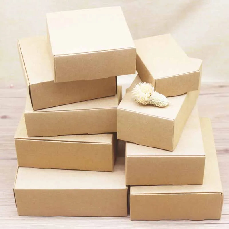 Paper Plane Box 10pcs Multi Size Kraft /White Packaging Box Wedding Party Favor Supplies Handmade Soap Chocolate Candy Storage