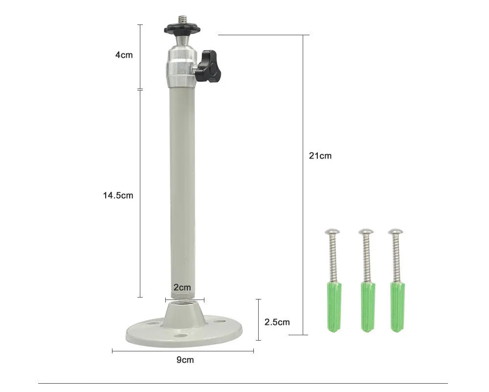 6mm Camera Monopods 21cm Projector Tripod Metal Wall Mount 1/4 Hanger Mounting Kit TD90 TD60 P62 Mini Projector Camera Bracket