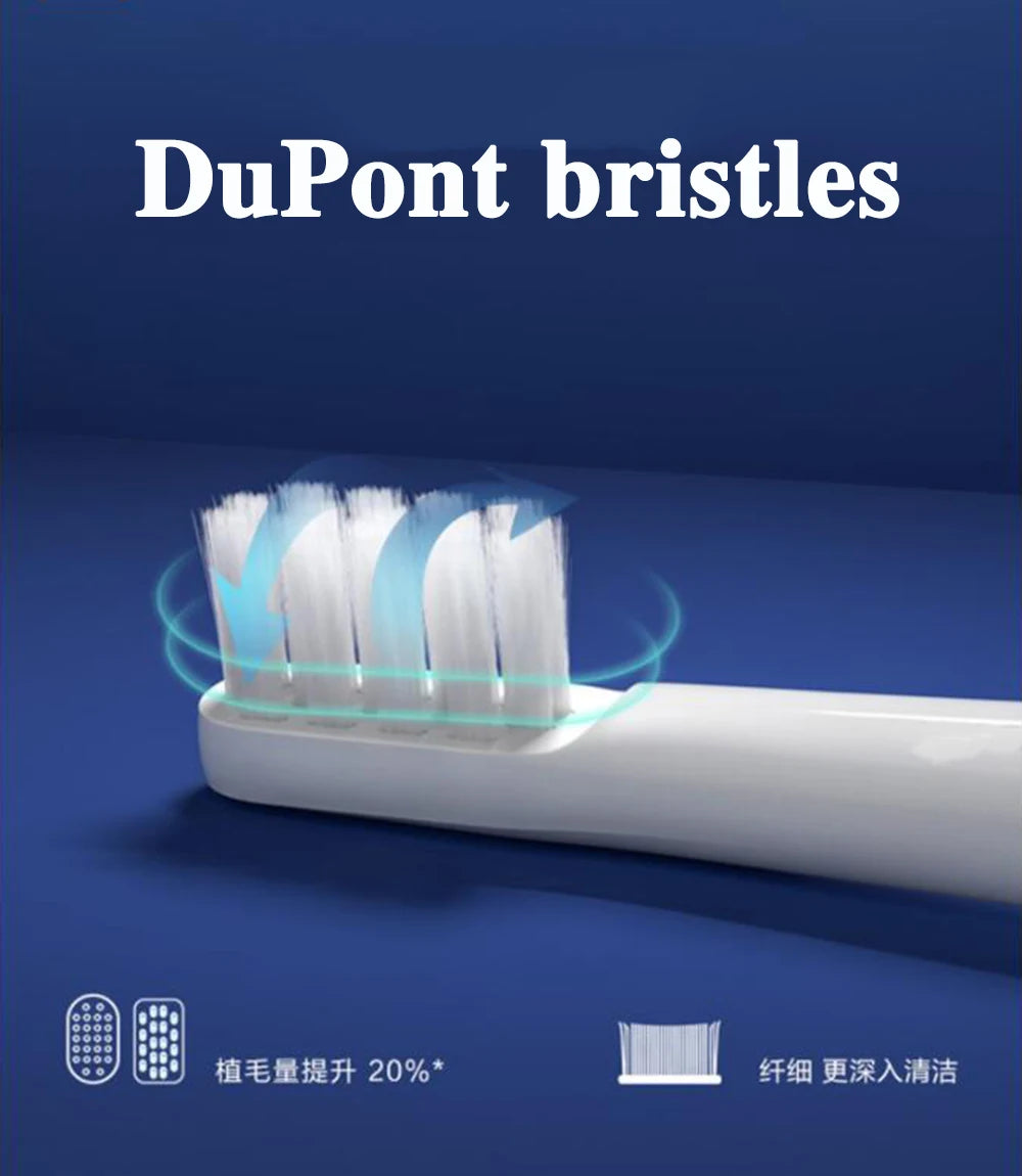 3Pieces Toothbrush Heads For Xiaomi Mijia T100 Mi Smart Electric Toothbrush Replacement