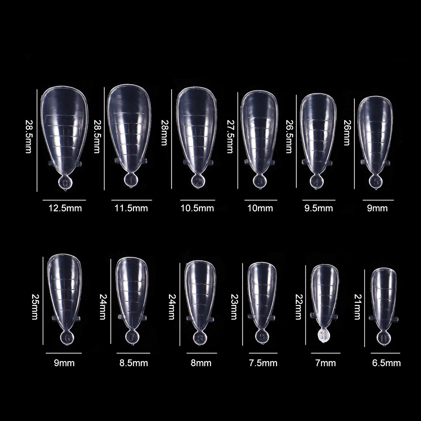 BNG Top Forms for Nails Dual Forms Nails Forms for Extension Full Cover Quick Building Gel Mold Tips Poly Nail Gel Mold