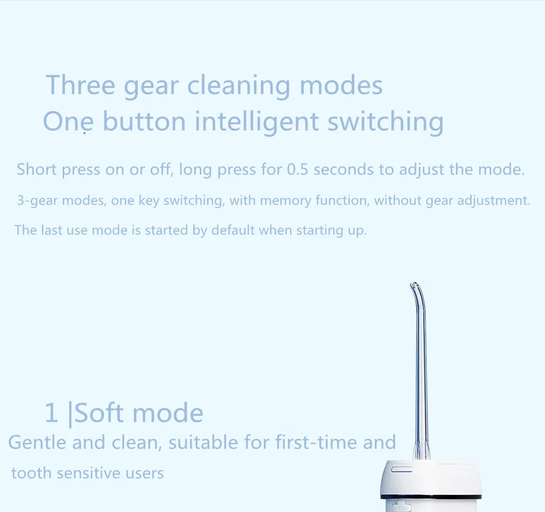 ENPULY Oral Irrigator M6 Plus Portable Dental Irrigator bucal Ultrasonic waterpulse teeth Oral Tooth Cleaner Teeth Water Flosser