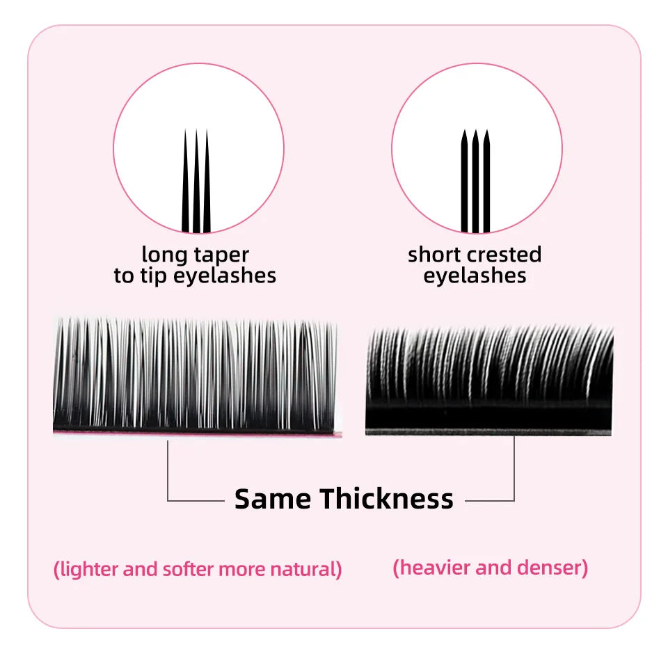 Lashrujade 16 17 18 19 20mm Long Individual Eyelashes Extension Soft Faux Silk Mink Russian Volume Lash Extension Supplies