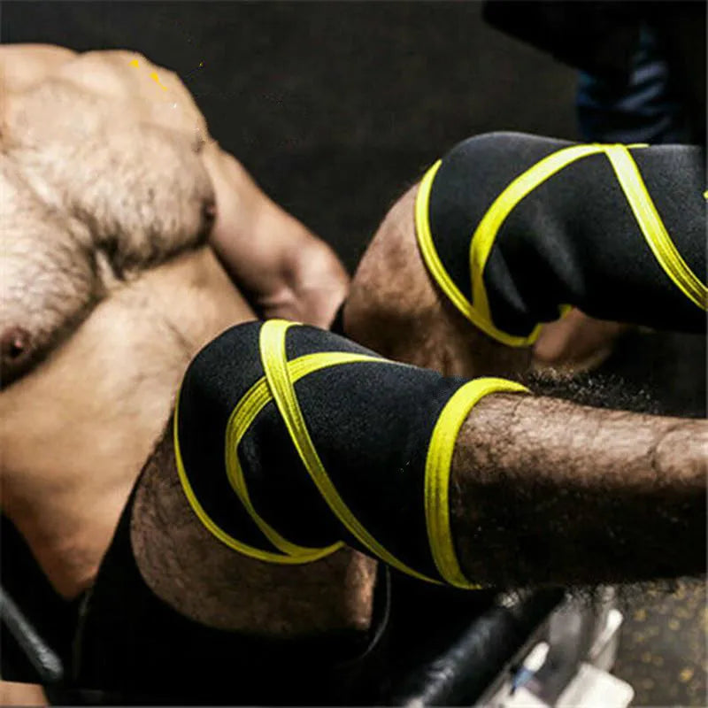 Knee Sleeves (1 Pair), 7mm Thick Compression Knee Braces   Support for Weightlifting | Cross Training | Powerliftimen