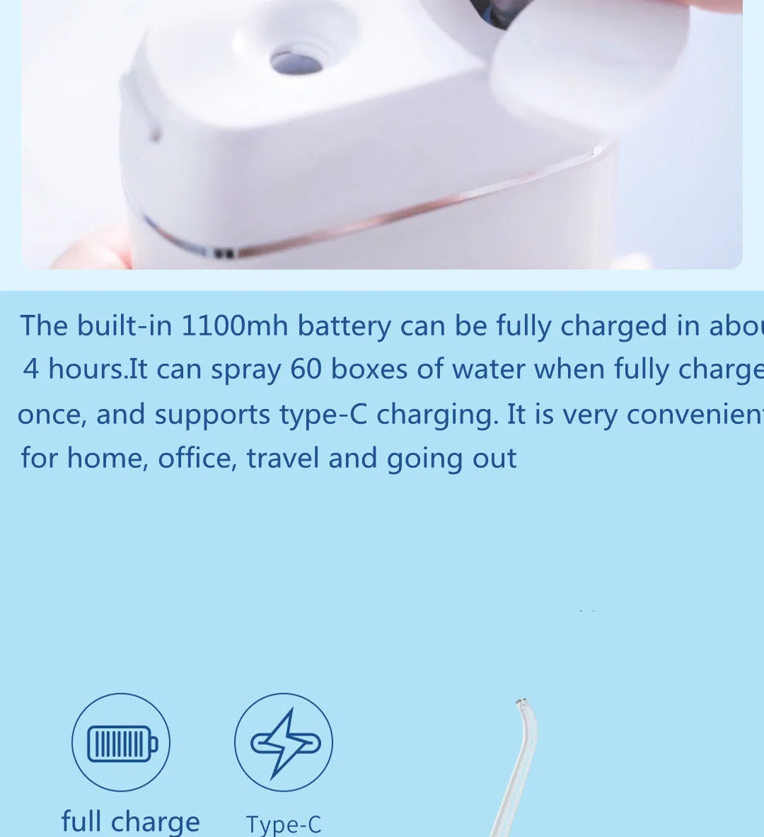 ENPULY Oral Irrigator M6 Plus Portable Dental Irrigator bucal Ultrasonic waterpulse teeth Oral Tooth Cleaner Teeth Water Flosser