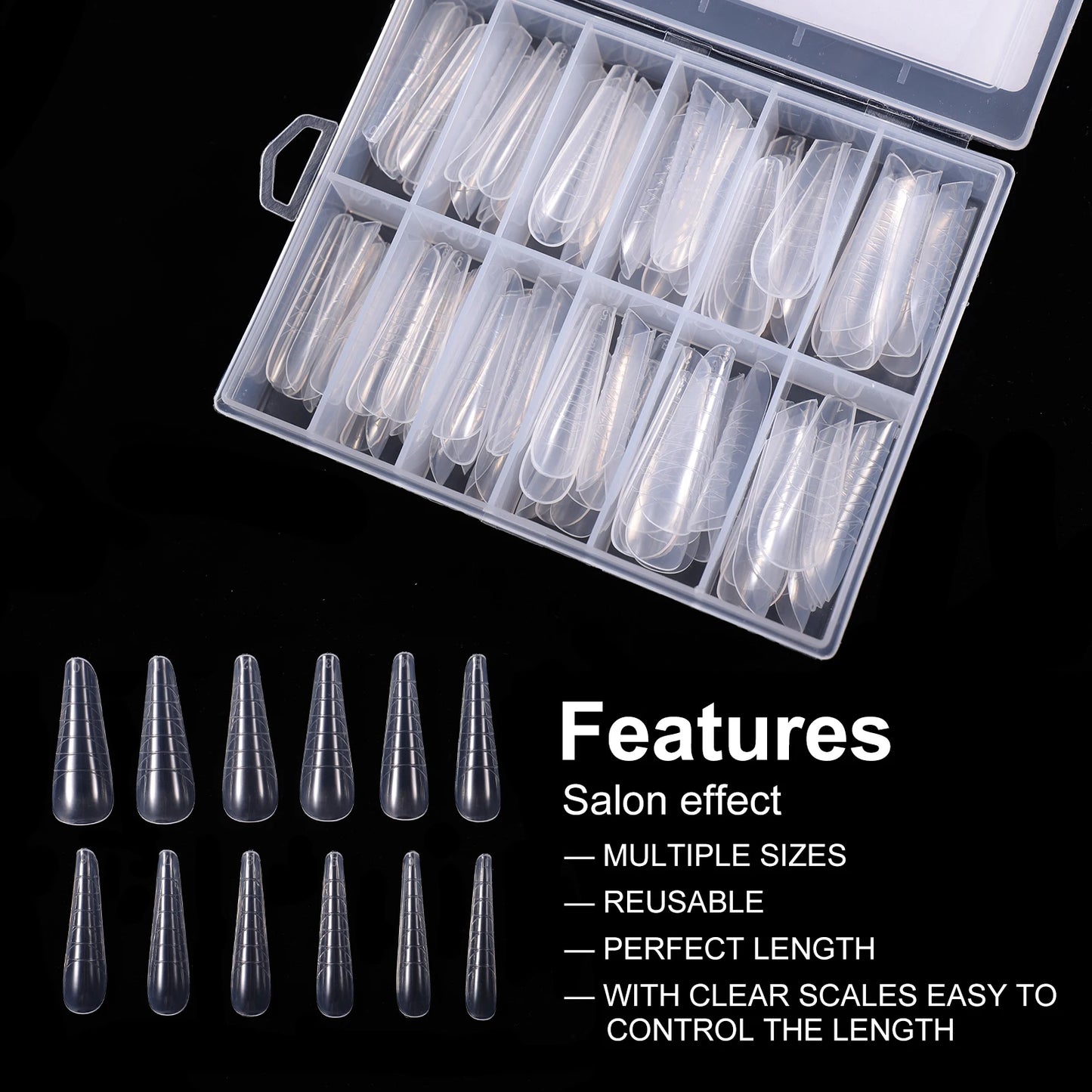 BNG Top Forms for Nails Dual Forms Nails Forms for Extension Full Cover Quick Building Gel Mold Tips Poly Nail Gel Mold