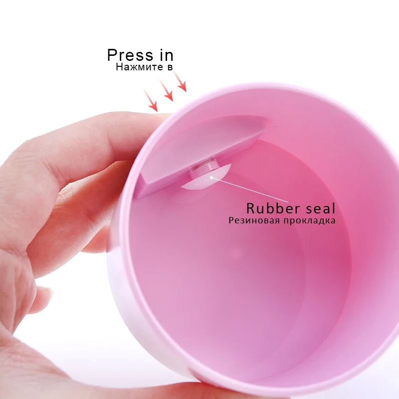 Eyelash Glue Storage Tank Container 3Color Adhesive Stand Sealed Jar Activated Carbon Storage Grafting False Lashes Beauty Tools
