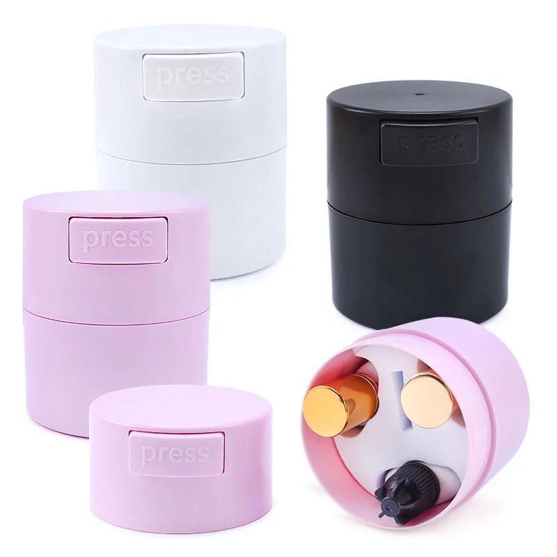 Eyelash Glue Storage Tank Container 3Color Adhesive Stand Sealed Jar Activated Carbon Storage Grafting False Lashes Beauty Tools