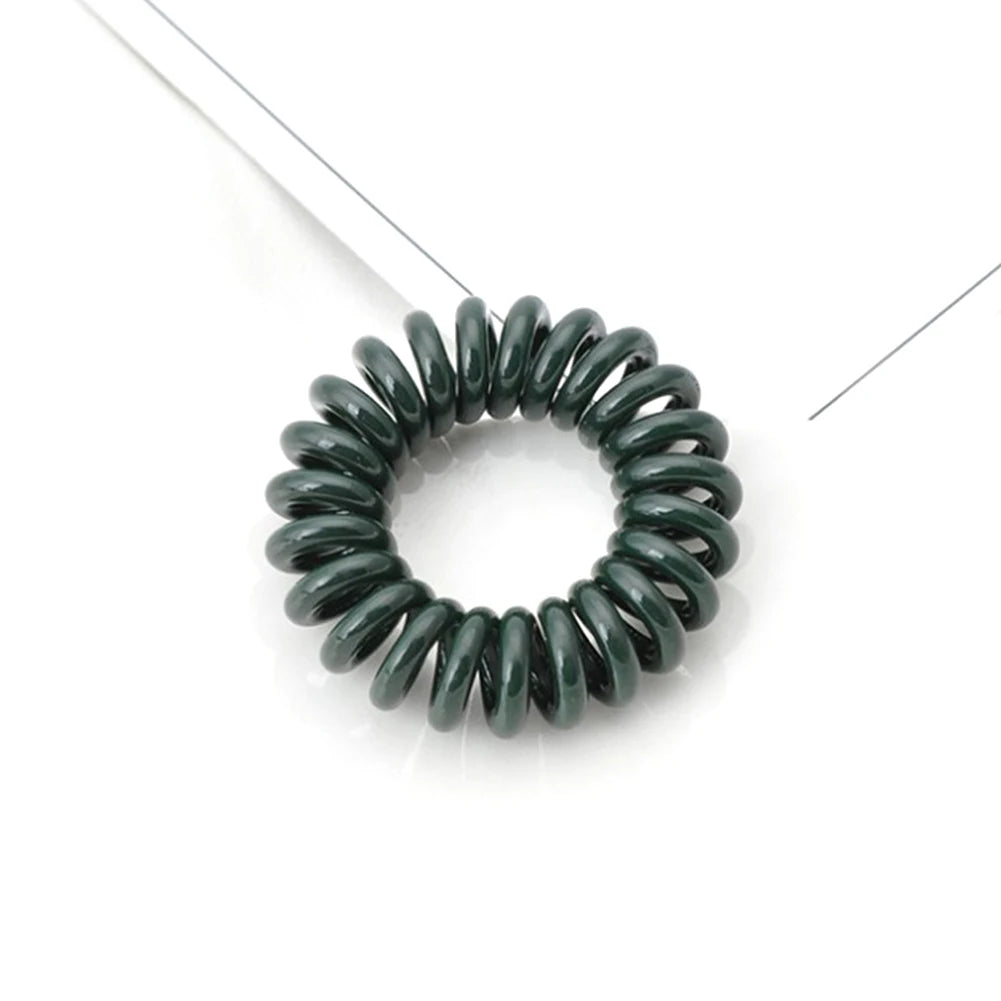 Winter Furry Telephone Wire Hair Tie Large Size Spiral Shape Rubber Elastic Hair Band Women Accessories