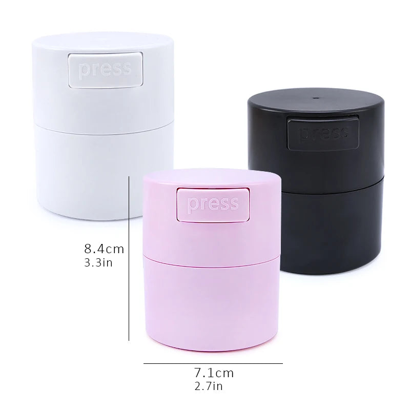Eyelash Glue Storage Tank Container 3Color Adhesive Stand Sealed Jar Activated Carbon Storage Grafting False Lashes Beauty Tools