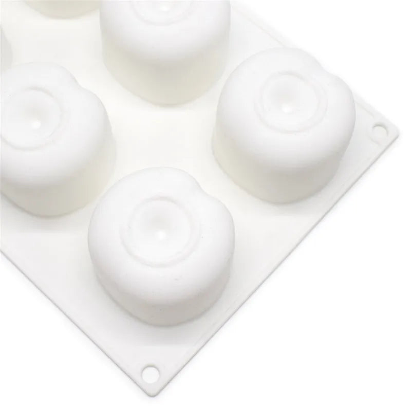 SHENHONG Silicone Cherry Mold 8 Holes Peach 3D Cake Moulds Mousse For Ice Creams Chocolates Pastry Bakeware Dessert Art Pan