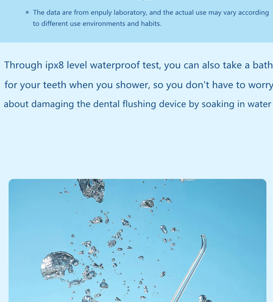 ENPULY Oral Irrigator M6 Plus Portable Dental Irrigator bucal Ultrasonic waterpulse teeth Oral Tooth Cleaner Teeth Water Flosser