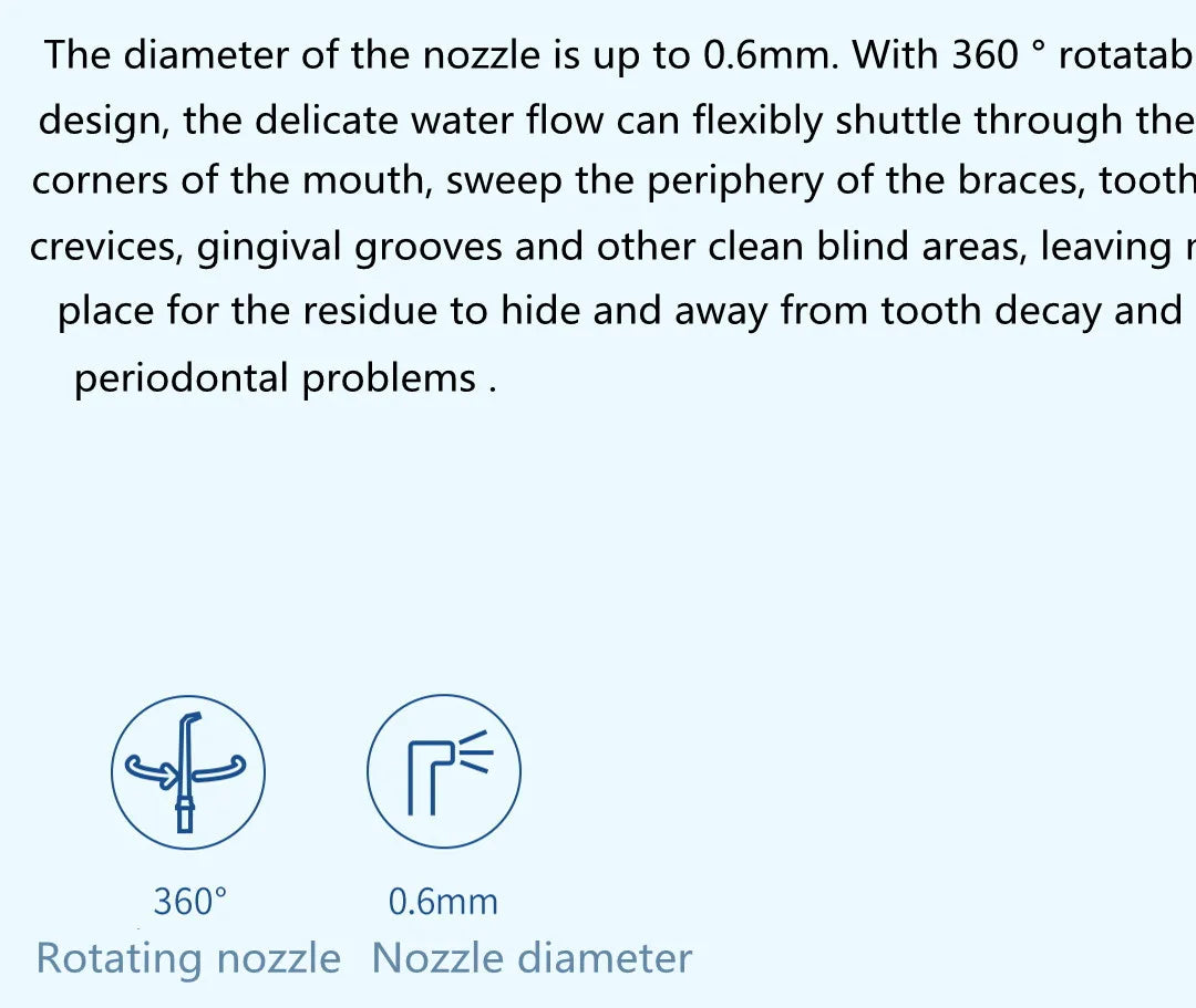ENPULY Oral Irrigator M6 Plus Portable Dental Irrigator bucal Ultrasonic waterpulse teeth Oral Tooth Cleaner Teeth Water Flosser